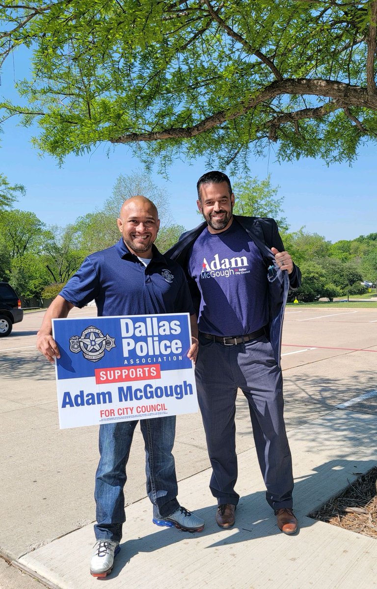 DPA_PoliceAssoc's tweet photo. Violent crime is up Dallas. There have been 65 murders YTD, in 2020 there were 49 murders. We need strong leadership in city council to support public safety and safer community.  We proudly support @Adam_McGough Dist 10 &amp; @SanaSyedKI  Dist 2. GET OUT AND VOTE FOR A SAFER DALLAS https://t.co/O5UAeRHLIL