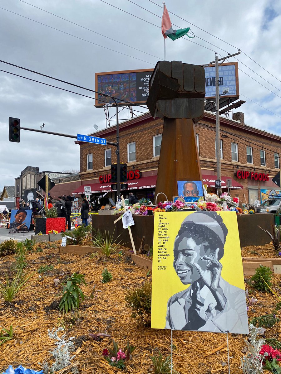 A friend sent me this pic of George Floyd Square today. Currently praying and rolling up my sleeves to get to work.
