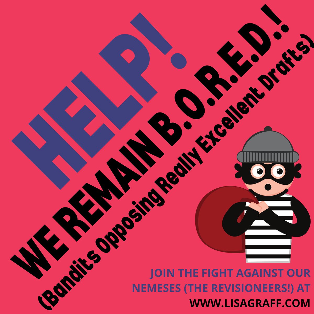 Hey, Revisioneers friends! The B.O.R.E.D. want you to take your knowledge of literary devices &amp; use them *against* the Revisioneers! Will you help??

Whatever your answer, you can get this week's worksheet—&amp; every worksheet in the Revisioneers series—at lisagraff.com/resources.html.