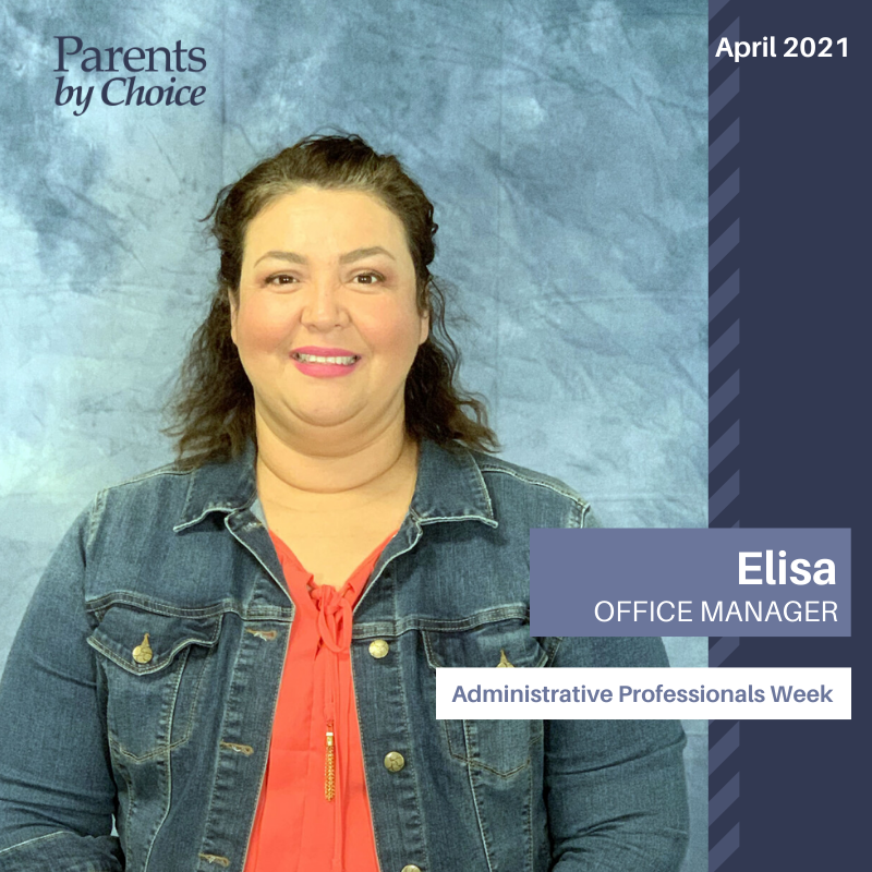 ParentsbyChoice's tweet photo. It's #AdministrativeProfessionalsWeek! Today we are showing appreciation for Elisa, our Office Manager! Elisa is remarked as being an amazing collaborator, dedicated, and a great problem solver! https://t.co/cikhK9WltD