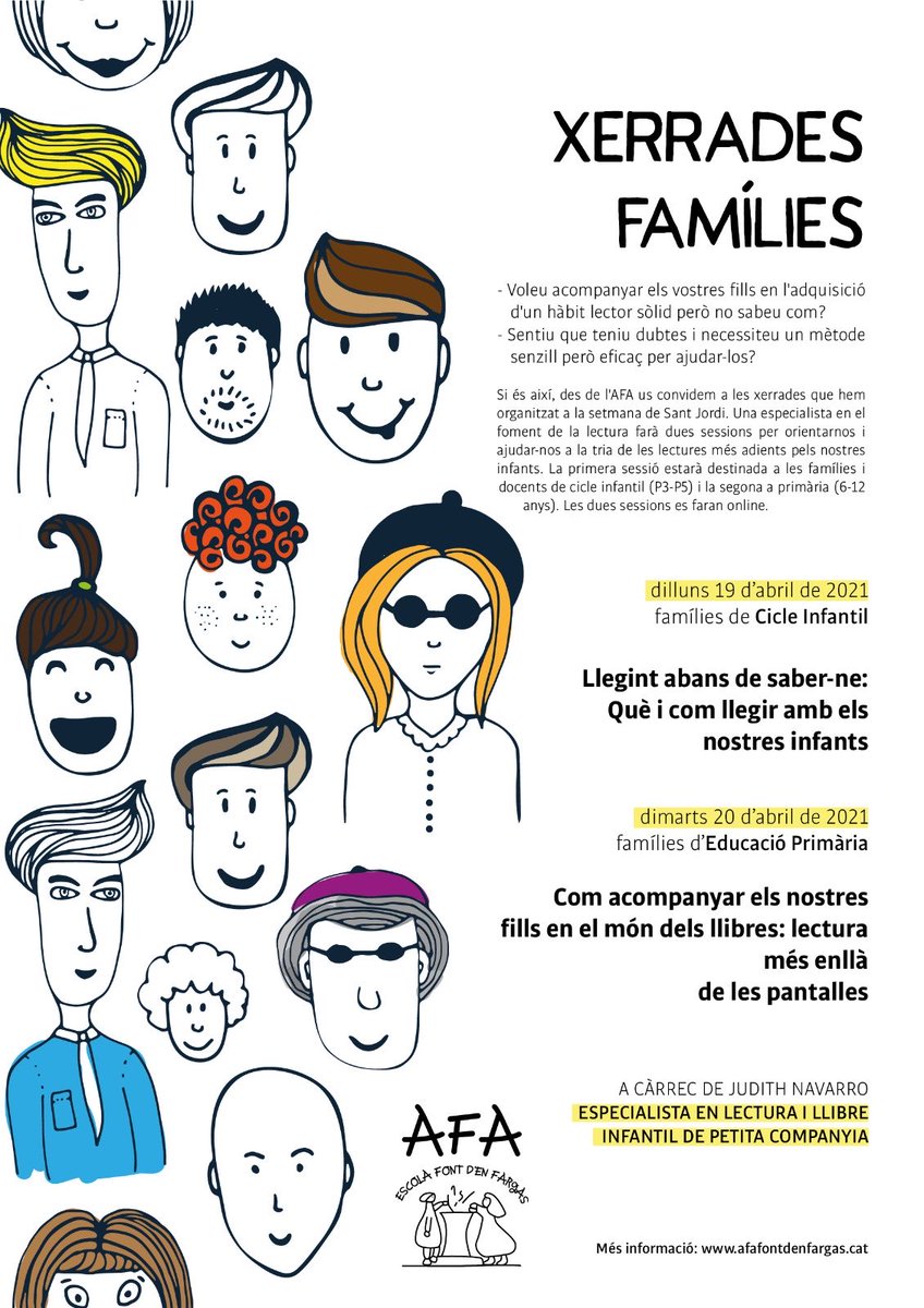 Hem celebrat les xerrades de foment a la lectura per la setmana de #SantJordi amb bones idees pee transmetre l’hàbit lector als nostres infants.