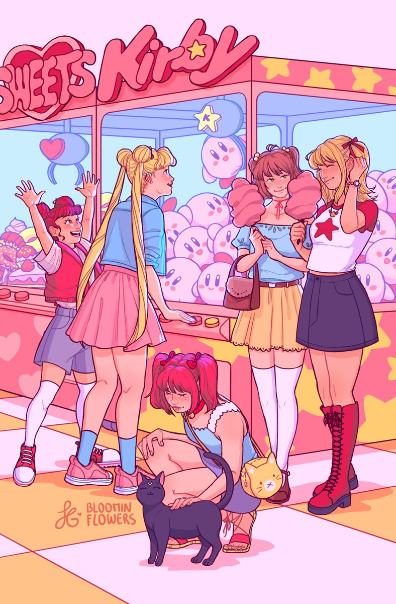 _bloominflowers's tweet photo. Super happy to finally be sharing my piece for @SleeplessZines magical girl zine "A Day Off" 💗 https://t.co/F1ukoT1qtI