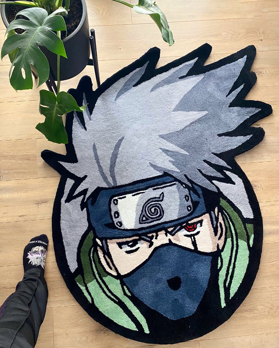 hypland's tweet photo. KAKASHI RUGS JUST LANDED! 🛬 RELEASING SATURDAY 9AM PST! 🍃 https://t.co/hL0pX6IfRl