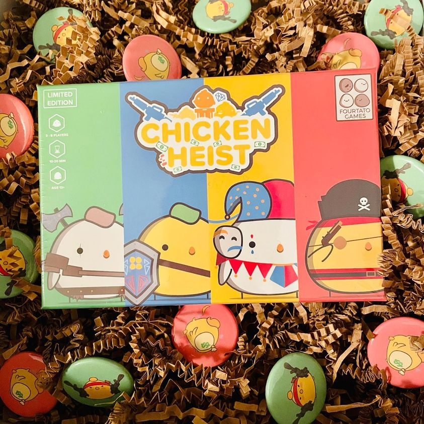 ChickenHeist's tweet photo. Working on a #giveaway of our #prototype #edition Chicken Heist Game!

Get more information on @meepupcon! Coming Soon!

@playwithmeeps #boardgames #giveaway #exclusive #new #games #tabletopgames https://t.co/3sSiSKKMZ4