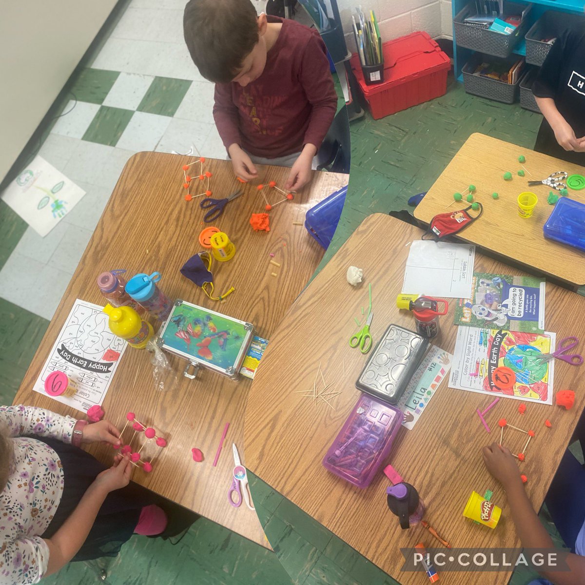 mcgowankdg's tweet photo. EQ: How can you model shapes in the real world?
Easy! We used playdoh & toothpicks to create the 3D shapes we have been learning about. Students had so much fun making and identifying these shapes! #finemotor #gomath #promblemsolving @NorthwestRISD @eamotley @SpencerStorey7 https://t.co/Kg2TXYgvh9