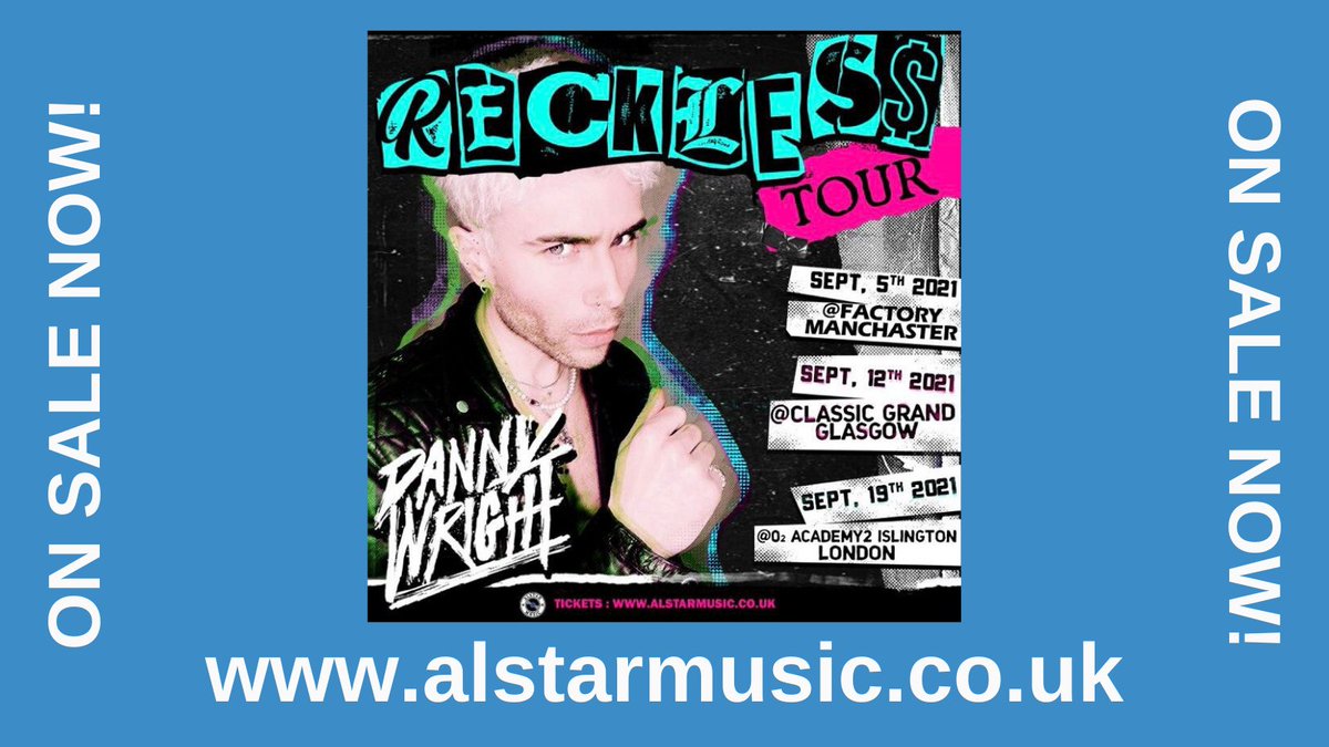 alstarmusic's tweet photo. 🎵 ALSTAR MUSIC PRESENTS... @DannyWrightUK's Reckless Tour

🎟️: https://t.co/aBWvNSEHie

#AlstarMusic and #DannyWright are excited to be welcoming you back to live #music events this September. Book now to be there to welcome Danny and special guest @itssSamclark back on stage! https://t.co/iwYx3XeHBb