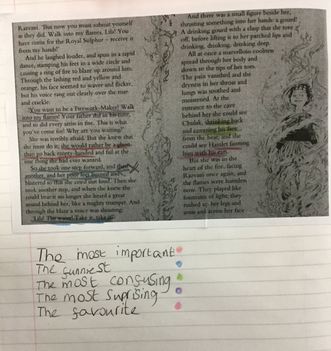 LSTClass09's tweet image. Text marking and using a dictionary to find the definitions of words #STPSReading #dictionarywork #textmarking