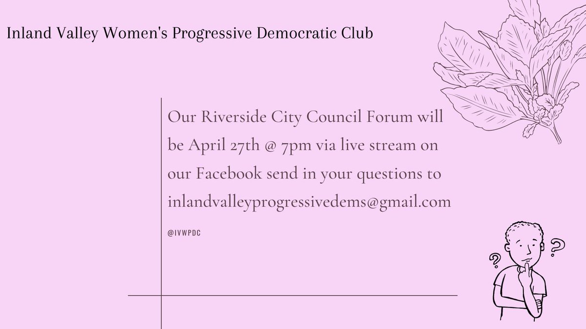 InlandWomen's tweet photo. We want to allow you to have the most transparent access to the candidates at our forum, so send us your questions. https://t.co/ziortNqC8z