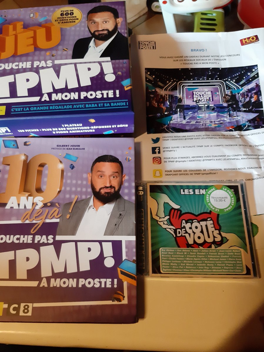 Merci <a href="/Cyrilhanouna/">Cyril Hanouna</a>   @TPMP  #jeuconcourstpmp   cadeaux bien reçus !!!    <a href="/ptoleme20/">franck appietto</a>  <a href="/C8TV/">C8</a> <a href="/h2oprodoff/">H2O Productions</a>   ❤❤❤