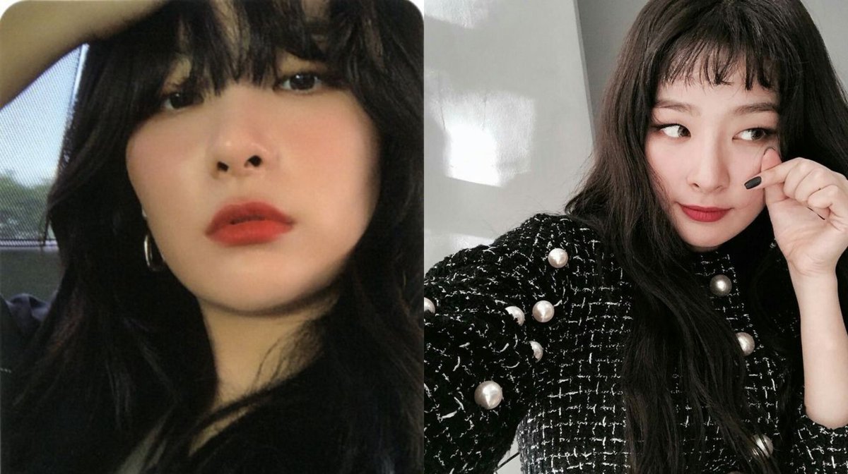 seulpictures's tweet photo. the selfies of bangs haired seulgi are enough to make your day beautiful https://t.co/6CJ06sHN6L