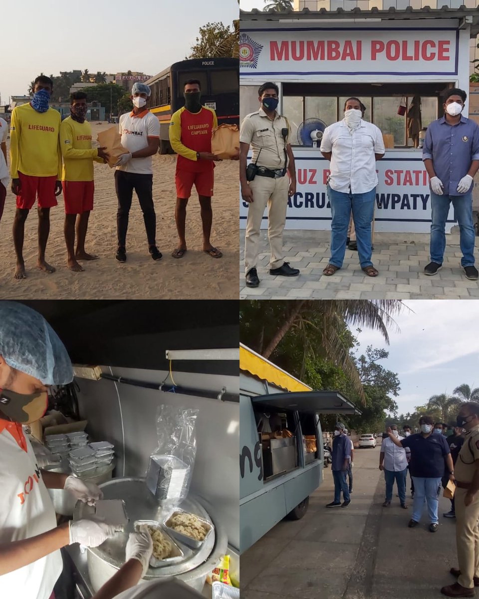 yuvasenabandraw's tweet photo. #frontlinewarriors at police stations, check points/nakas 

Today being the 1st day we reached our warriors posted at Worli to Santacruz, Juhu and shall extend the service across #Mumbai

For any queries please reach us on #helpine no. 9804098040

@MumbaiPolice @BeingSalmanKhan https://t.co/qns8INnMYV