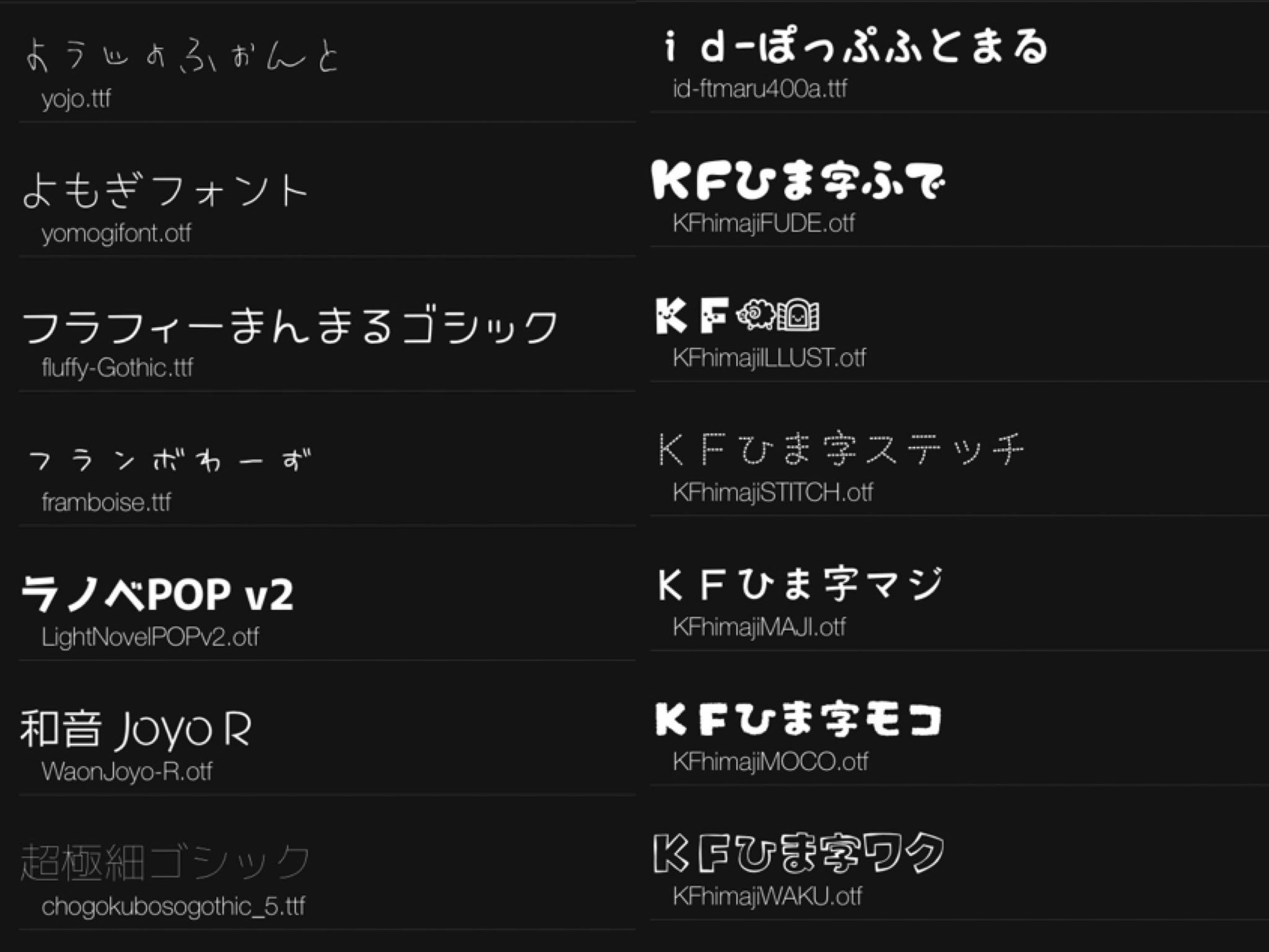 もっち 春夏ブライト ふぉんとうはあまり人に教えたくないくらい可愛いフォント まとめ 私は Phonto と言うアプリにインストールして使ってます 全部無料でインストール出来ます T Co Sonpo6fmgm Twitter