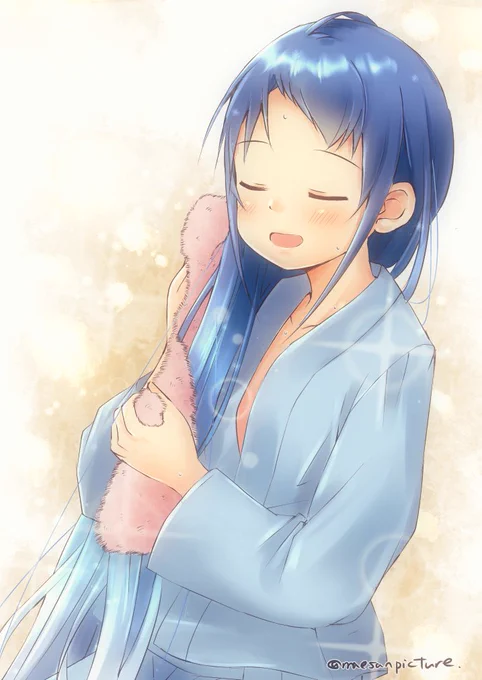 湯上がり五月雨ちゃん(マイナスイオンver) 