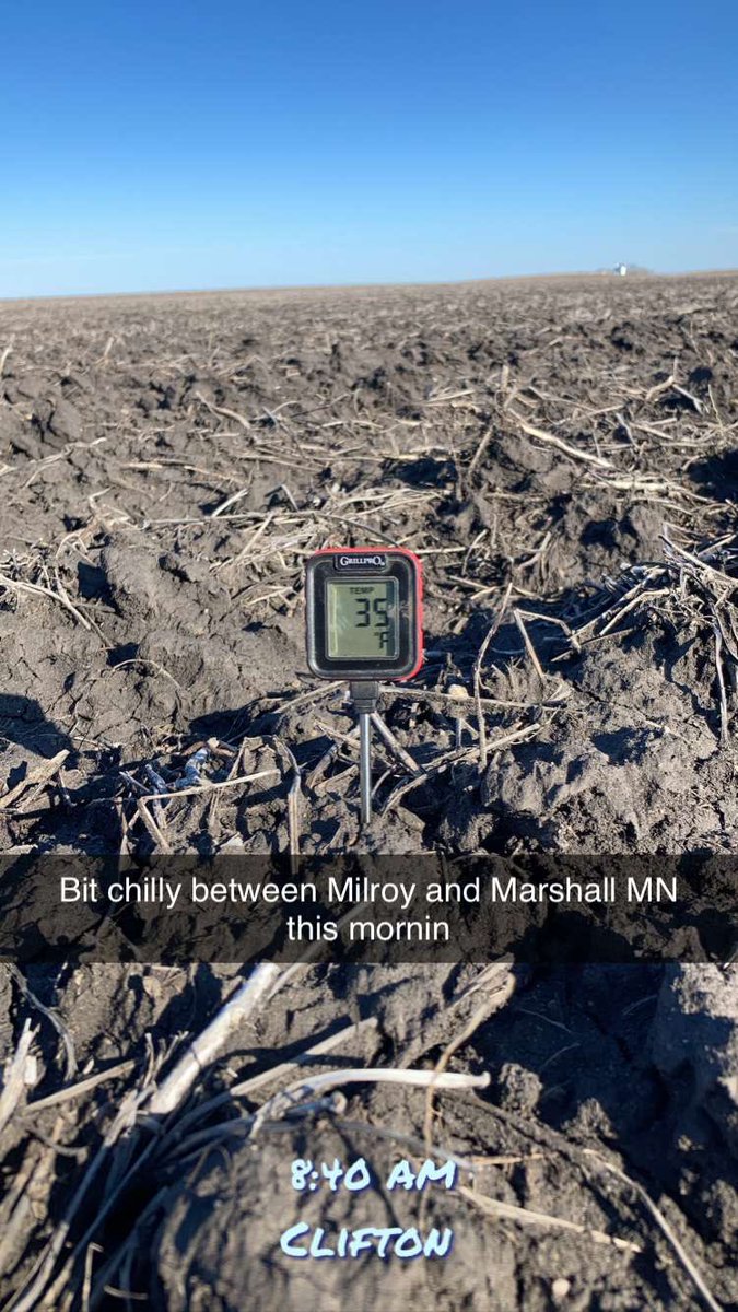 regan_1215's tweet image. Soil temps took a sharp down turn the last few days. We’re still holding out for that upward warming trend...Patience is still a virtue right?? #Plant21 @DKAS_Minnesota