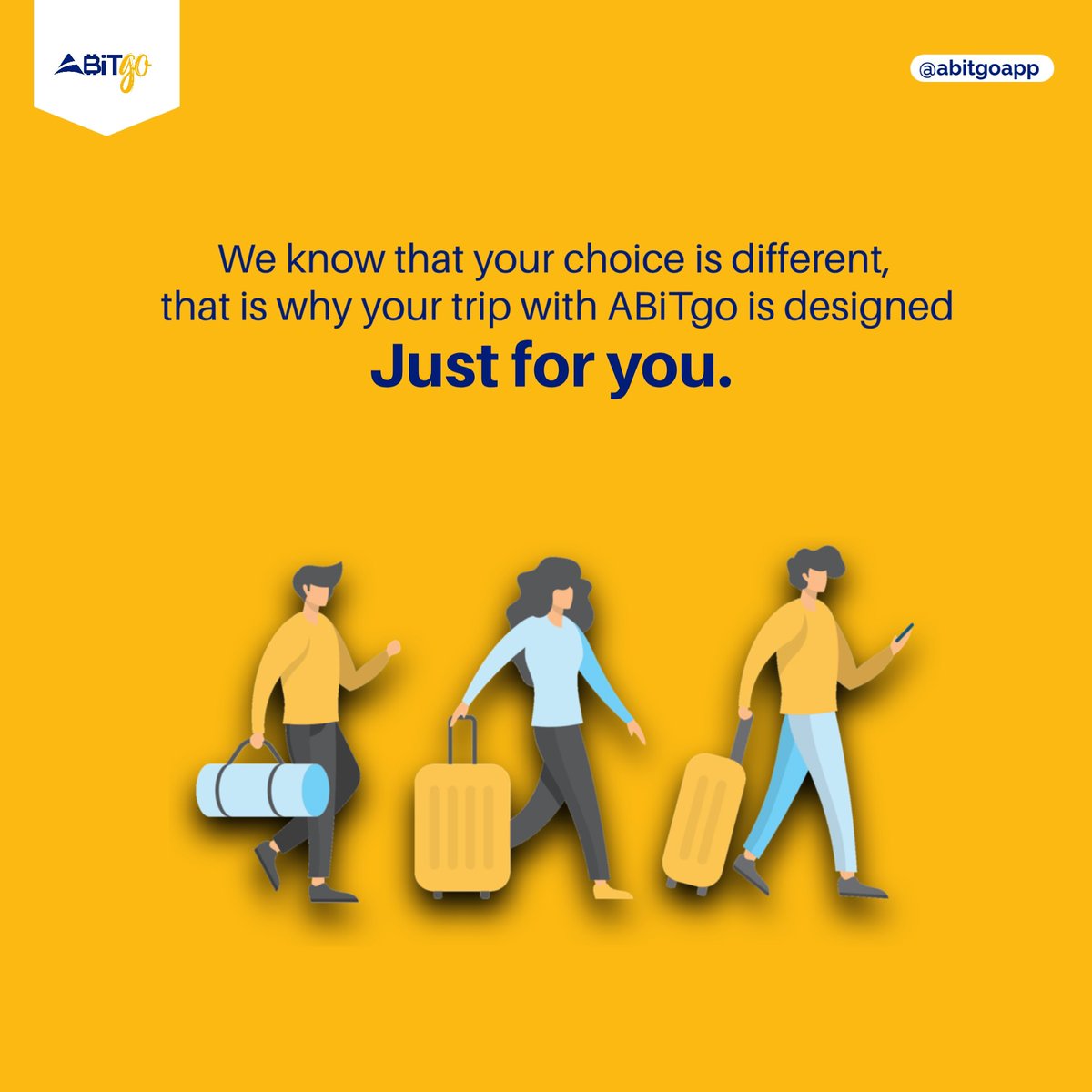 Have your trip tailored to your own specifications from departure to your arrival and beyond.

Have a say on how you want to travel and be taken care of 😊

Coming soon.

#abitnetwork #traveling #buytatcoinnow