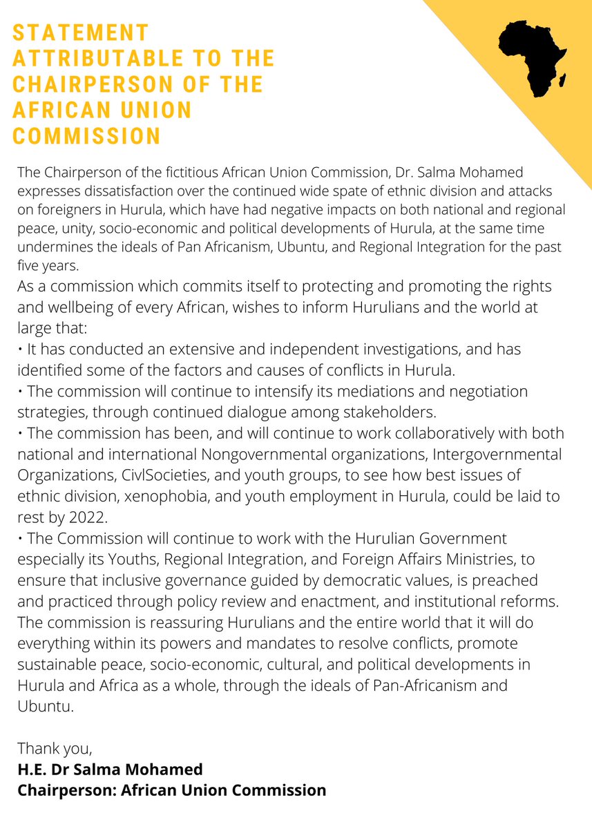 auc2021_auyp's tweet photo. A message from African Union Commission Chairperson Dr. Salma Mohamed. “As a commission which commits itself to protecting and promoting the rights and wellbeing of every African....”

@AUYouthProgram 
@UNICEF_AUOffice 
@auc2021_auyp
 #1mBy2021 #IAmAUYV2021 #AUYVCGoesVirtual https://t.co/gNucqdfeaI