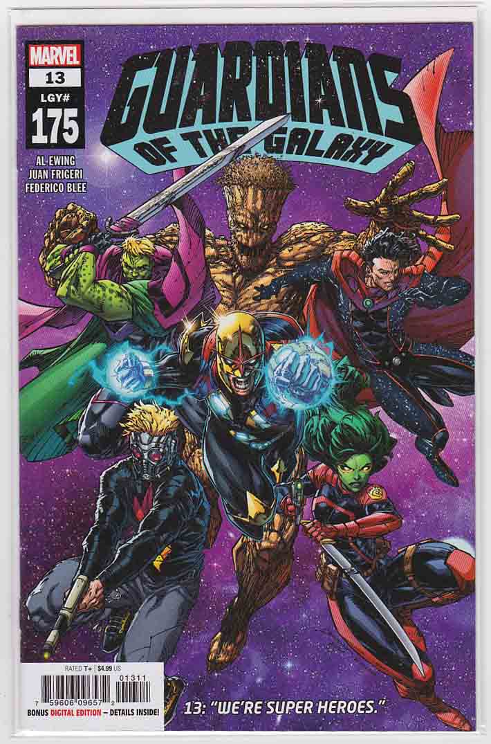 #GuardiansoftheGalaxy #13 (2021) LGY #175 #BrettBooth Cover & #JuanFrigeri Pencils, #AlEwing Story, #SisterTalionis (First appearance), #Quasar (Avril Kincaid) (Joins team) They were soldiers, misfits, mercenaries, thieves and a family. amazon.com/dp/B092ST2YKJ