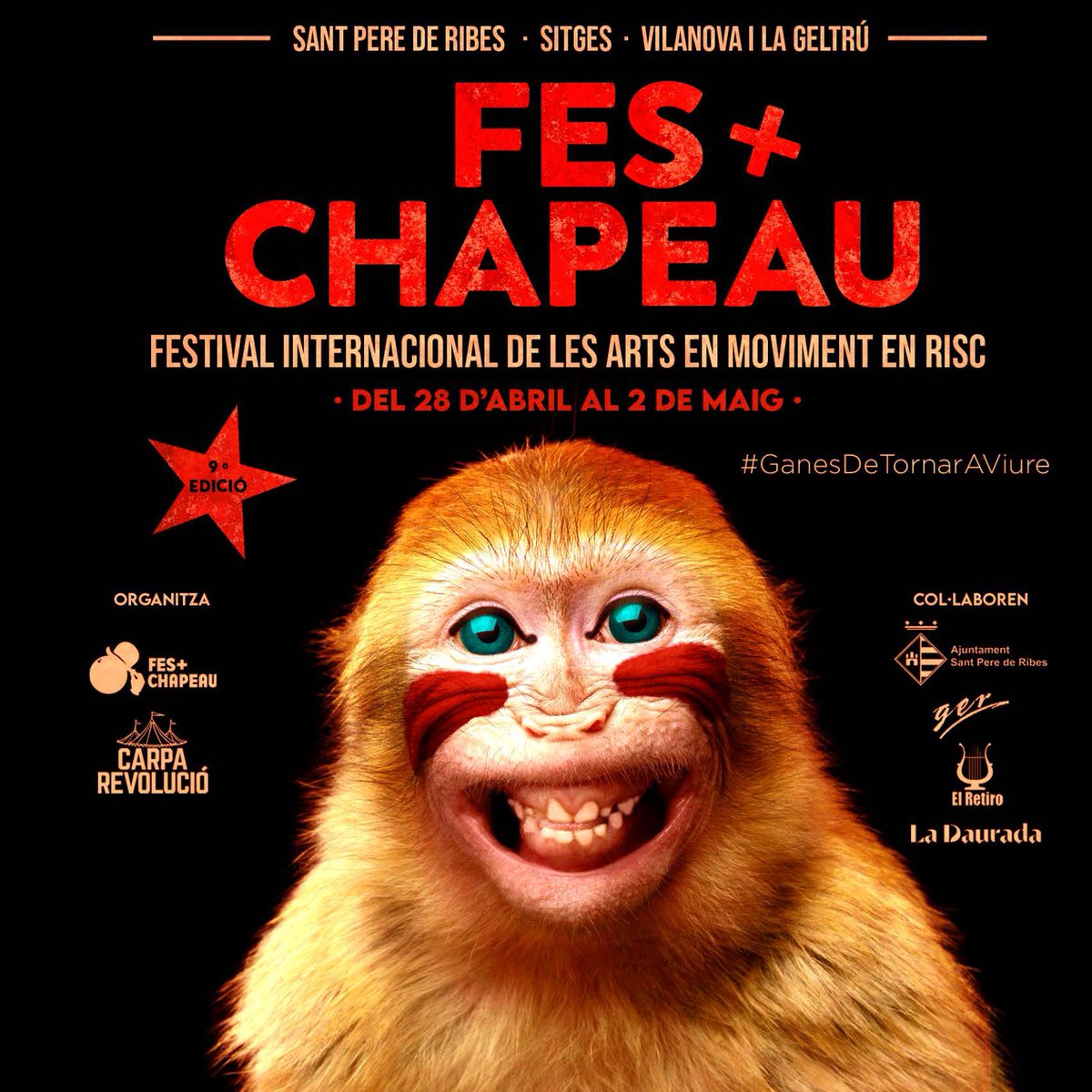 santperederibes's tweet photo. 🎪 Ja podeu descarregar el programa del festival Fes Plus Chapeau!
🗓️ del 28 d'abril al 2 de maig
🖱️ https://t.co/M2q1Rr0roN
Entrades ja a la venda!
🎫 https://t.co/KejqdNNuZw 
@FesPlusChapeau 
#GanesdeTornaraViure
#SPRibes https://t.co/gNOzaGT3TM