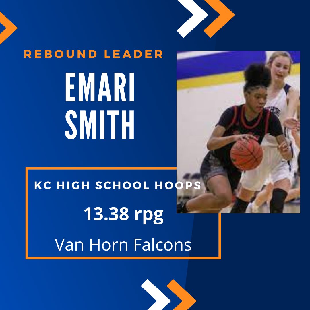 Congratulations to Emari Smith of Van Horn for being the kchighschoolhoops.com Rebounding Leader for the 2020-2021 season. Smith was a freshman for the Falcons.