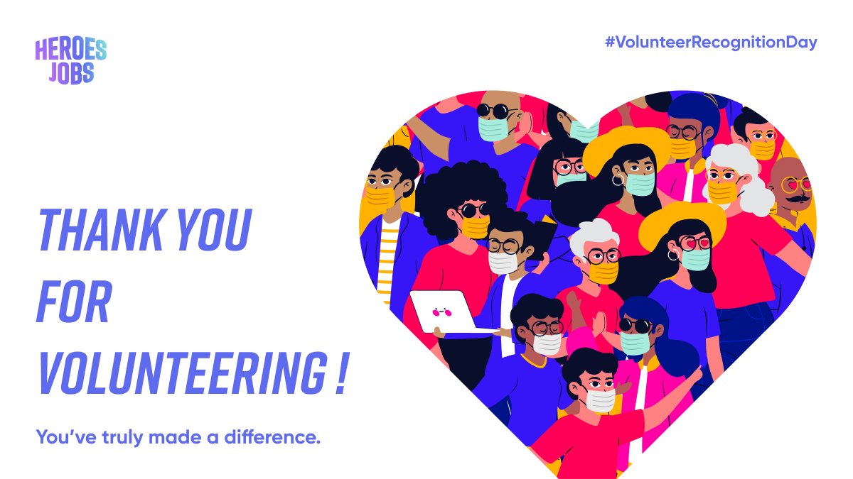 We’d like to express gratitude to the brave and selfless individuals who have dedicated their time and efforts towards helping those in need. Thank you for spreading positivity and for being on the frontlines during these troubling times.

#VolunteerRecognitionDay