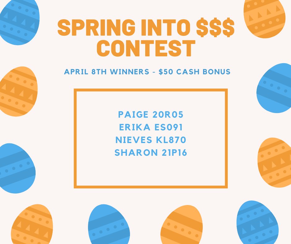 Congrats to the April 8th winners!
#TDOTCarriers #CarrierConnection #MetrolandMedia #SpringContest #ContestWinners