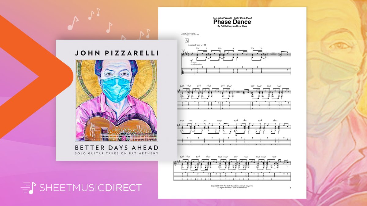 Calling all guitarists! The guitar tab for John Pizzarelli’s interpretation of “Phase Dance” by @PatMetheny – from John’s new album “Better Days Ahead” – is available now. Click here for more information: sheetmusicdirect.com/se/ID_No/48355…