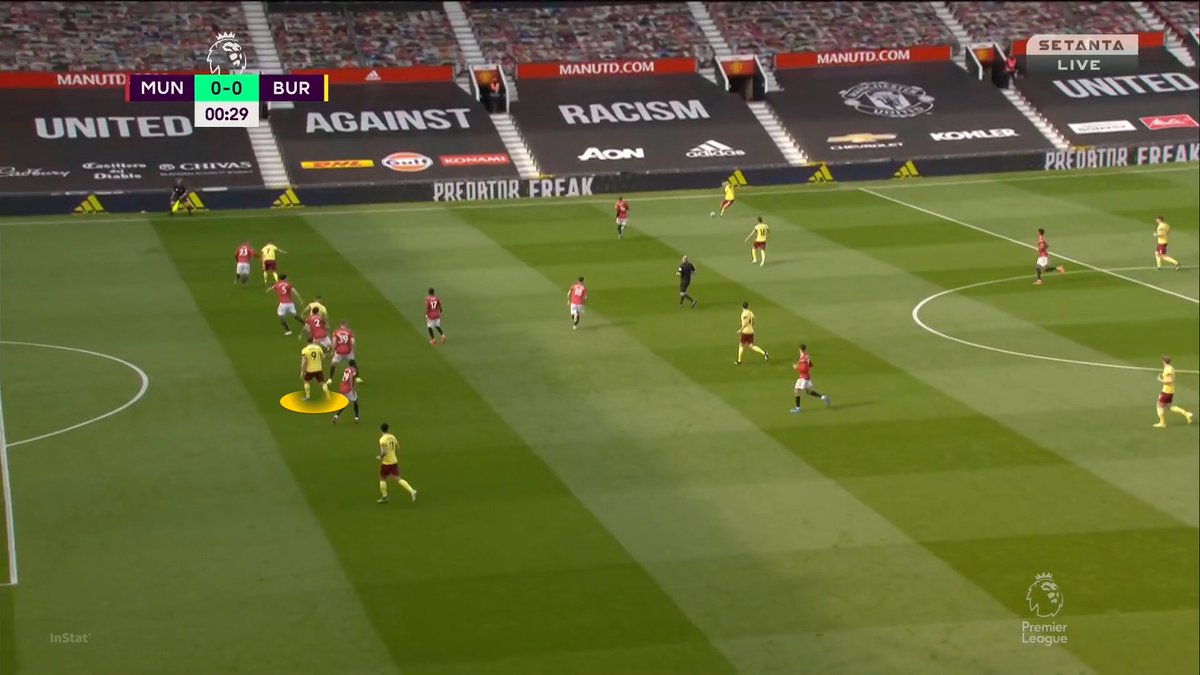 This was correctly called offside but it was only by a bit. It wasn't great defending from us because we didn't intend to play offside here. It just so happened that we did. Thankfully it was offside and it was ruled out.