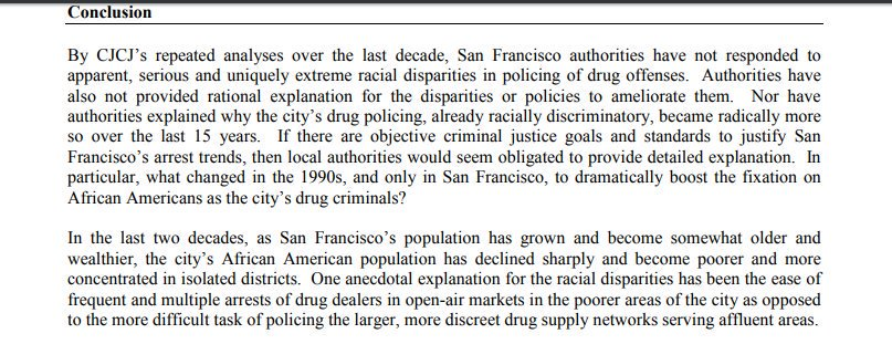 In fact, Harris was so aggressive in prosecuting drug use, she oversaw arresting 10% of San Francisco’s black population in just one year alone, prosecuted black women at 50x the rate of other CA counties, and caused 40% of CA’s felony drug convictions of black girls alone. 16/