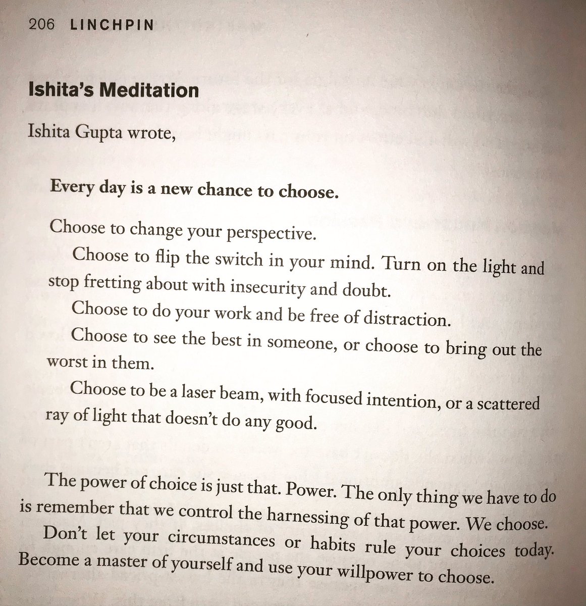 Not sure who needs to read this today but it was too good not to share from my reading this morning. Seth Godin’s <a href="/ThisIsSethsBlog/">Seth Godin</a> LINCHPIN has been a great one!