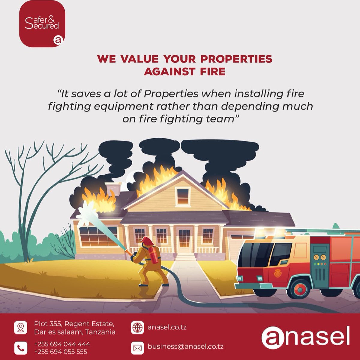 anaselsecurity's tweet image. It does saves alot when you set up your fire equipments in place. Keep your family and loved ones secured with us. #AnaselSecurity