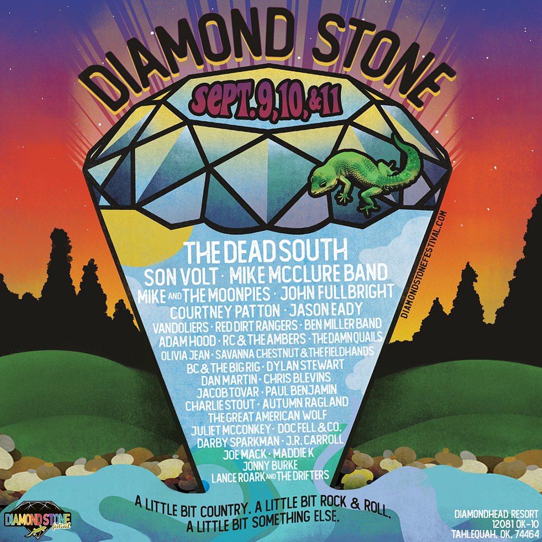 TourTahlequah's tweet image. The lineup for the Diamond Stone is here! Check below for the artist list!! 🙌