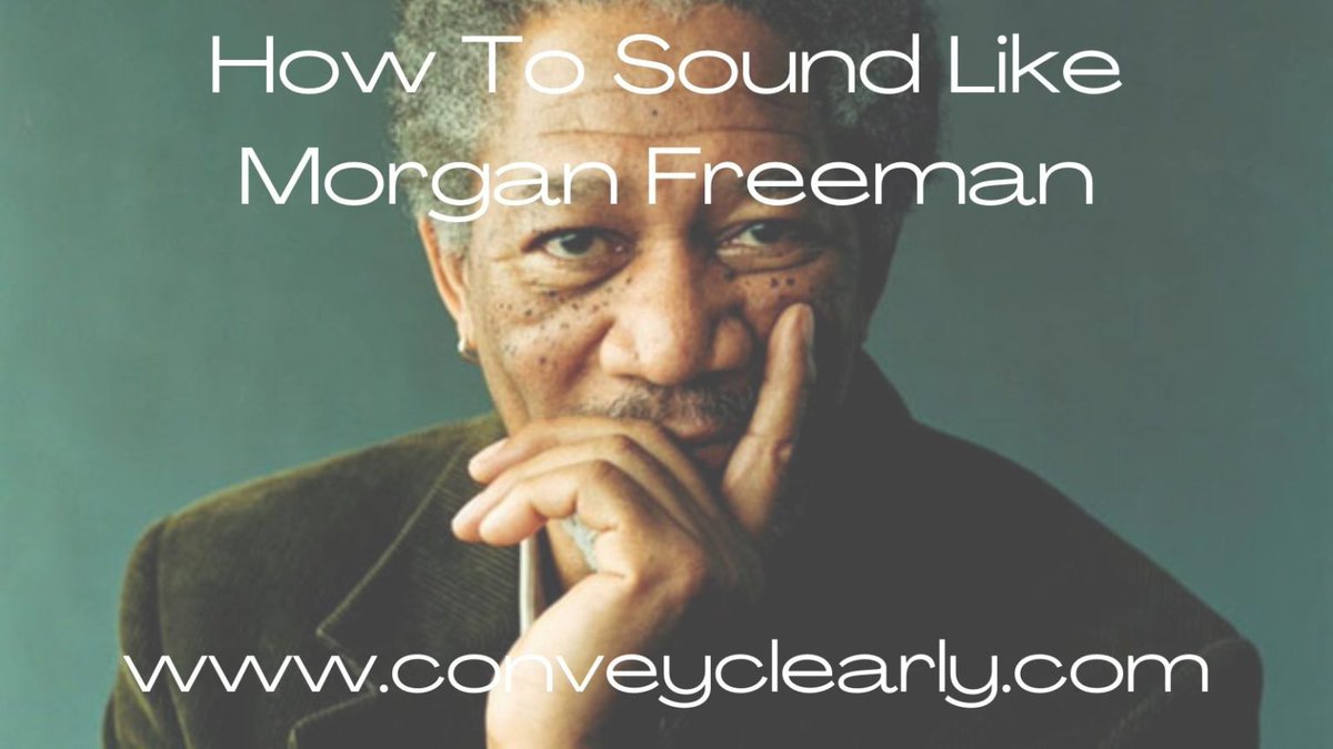 How to Sound Like Morgan Freeman - mailchi.mp/conveyclearly.…

#voice #improveyourvoice #findyourvoice