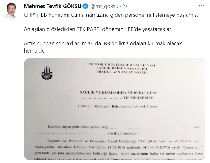 trxhaber's tweet photo. Genelge 2016 tarihli.
AKP hükümetine ait.
Dönemin İBB yönetimi AKP'li.

Sonuç; AKP mağdur! 😂😂 https://t.co/FCuxIxUatS