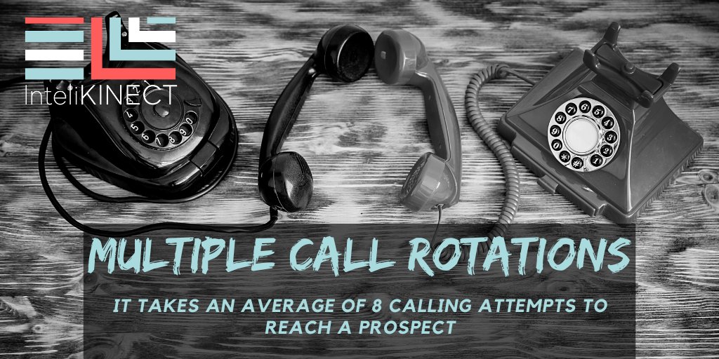 InteliKinect's tweet image. Anybody can make one call, but it can take an average of 8 calls to connect with a customer. We provide multiple call attempts to connect with your incoming leads. When paired with custom text follow up the result is an improved contact and conversion rate! #results