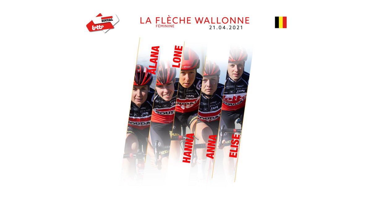 Our line-up for the <a href="/flechewallonne/">La Flèche Wallonne</a> women's race 👇

🇧🇪 <a href="/AlanaCastrique/">Alana Castrique</a> 
🇧🇪 <a href="/LoneMeertens/">Lone Meertens</a> 
🇸🇪 Hanna Nilsson
🇵🇱 <a href="/ancurro/">Anna Lafourte</a> 
🇧🇪 Elise Vander Sande

#FlecheWallonne #FWWomen