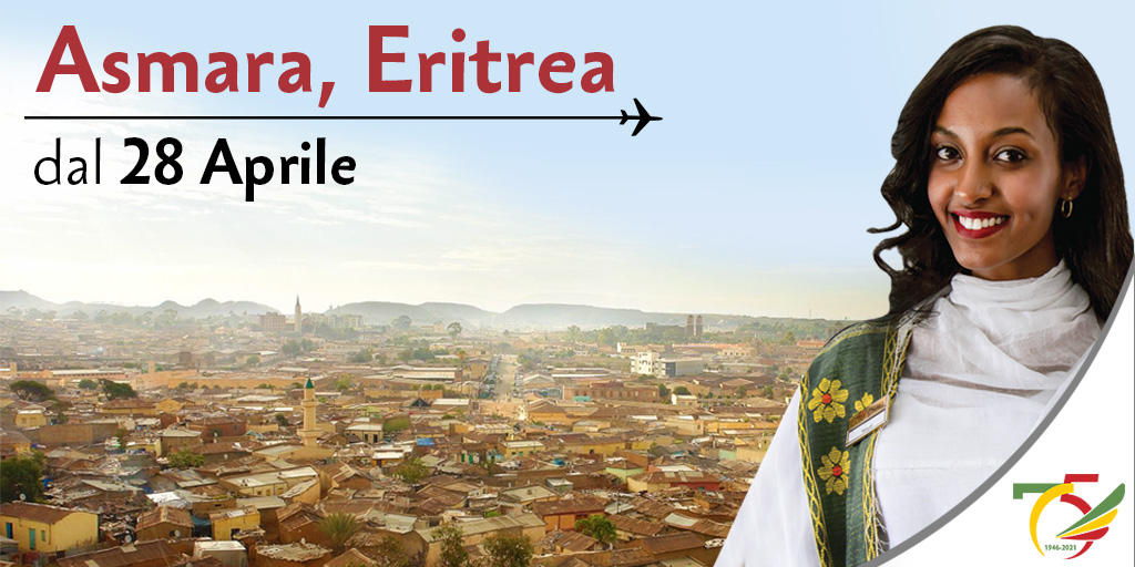 EthiopianItaly's tweet image. 🟢 Dal 28 Aprile @flyethiopian torna a volare ad #Asmara, #Eritrea. 🟢
Prenota il tuo volo online o tramite l'App e vola in sicurezza con #Ethiopian✈️
📲 apple.co/33e3Yxt
📲 bit.ly/2P4mvUx

#FlyEthiopian
