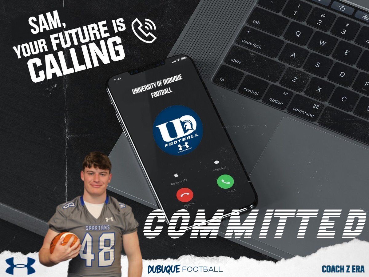 Blessed to announce my commitment to the University of Dubuque to play football and pursue a degree in aviation. Thanks to my coaches and family for everything. #LeaveALegacy <a href="/DubuqueFootball/">Spartan Football</a> @UD_CoachK77 <a href="/RobHuberty/">Coach Rob Huberty</a> <a href="/bbasil01/">Brian Basil</a> <a href="/CoachVardeman/">Bryan Vardeman</a> <a href="/TEP5252/">TEP’S QB HUNTING CLUB EST. 2012</a> <a href="/JagFootball/">Flower Mound Jaguar Football</a> <a href="/JagFBRecruits/">Flower Mound Jaguar FB Recruiting</a>
