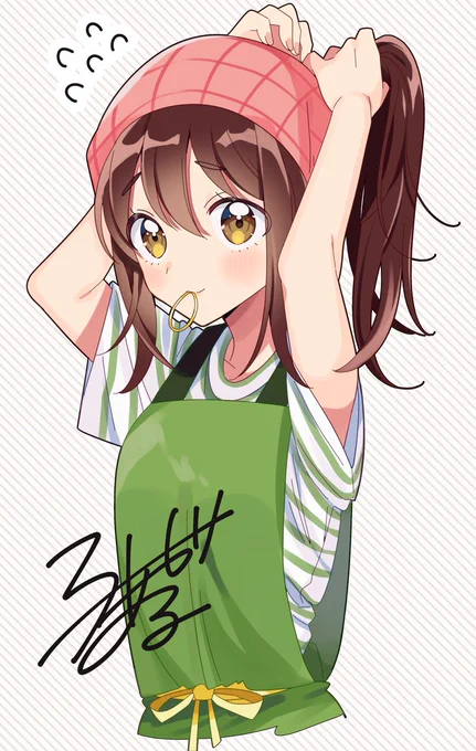 店員さん(くちなしさん)を描いて頂けました・・・・本当にありがとうございます!!!!その1 