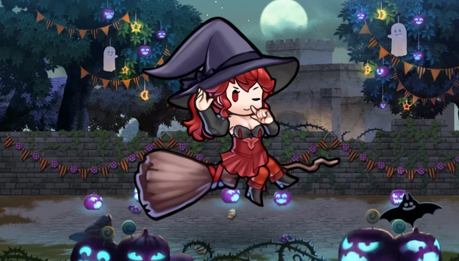 FehGodly's tweet photo. I was commissioned to make a halloween alt for #Anna based on one of her Fates portraits! 

She’ll be out there selling the candy she collects XD
#FE #FEH #FE14 #FireEmblemFates #FireEmblem #FireEmblemHeroes #FEHEdit #FEAnna https://t.co/mFik1Tqra1