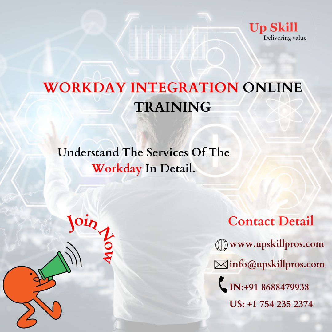 UpSkill14's tweet image. #WorkdayIntegrationTraining with Upskill covers all critical aspects of Integration- Inbound &amp;amp; Outbound, EIBs &amp;amp; so on. Take a free demo to know the details. Call 8688479938/email @info@upskillpros.com
#Workday #workdayintegration #Workdayintegrationdemo #Workdayintagrationcareer