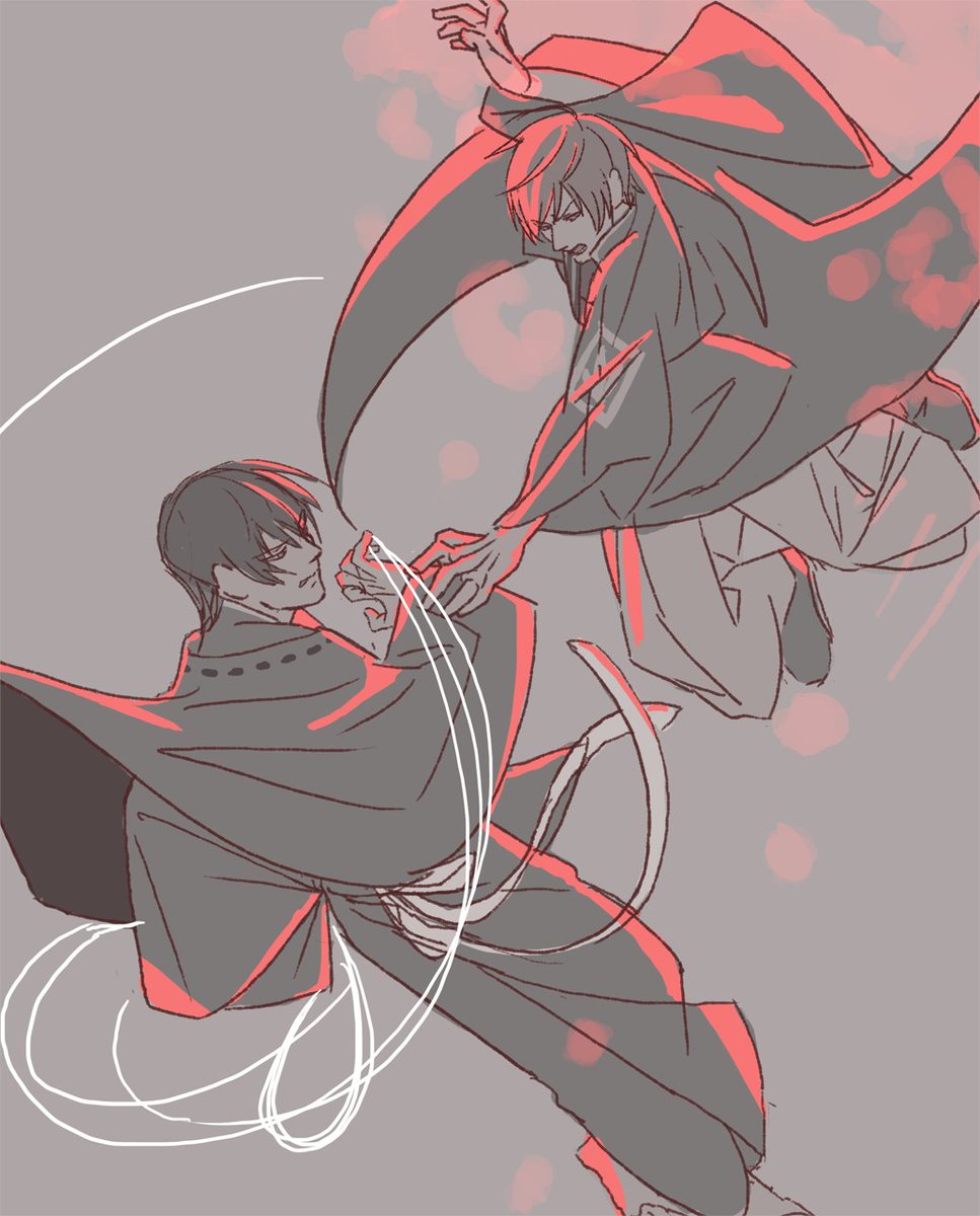 戦闘シーンもう少し見たかったらくがき 三月のイラスト