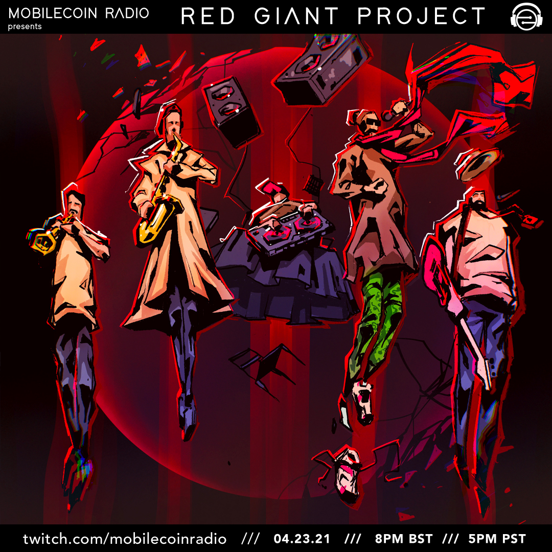 MobilecoinRadio's tweet photo. This week on MobileCoin Radio, we bring you Red Giant Project
Friday at 3pm PST (11PM BST) on Twitch.

#Redgiantproject  #RGPlive  #MobileCoin  #MobileCoinRadio #MobileCoinLive  #Twitch  #TwitchLiveMusic #Hiphop https://t.co/YIGOYo32CH