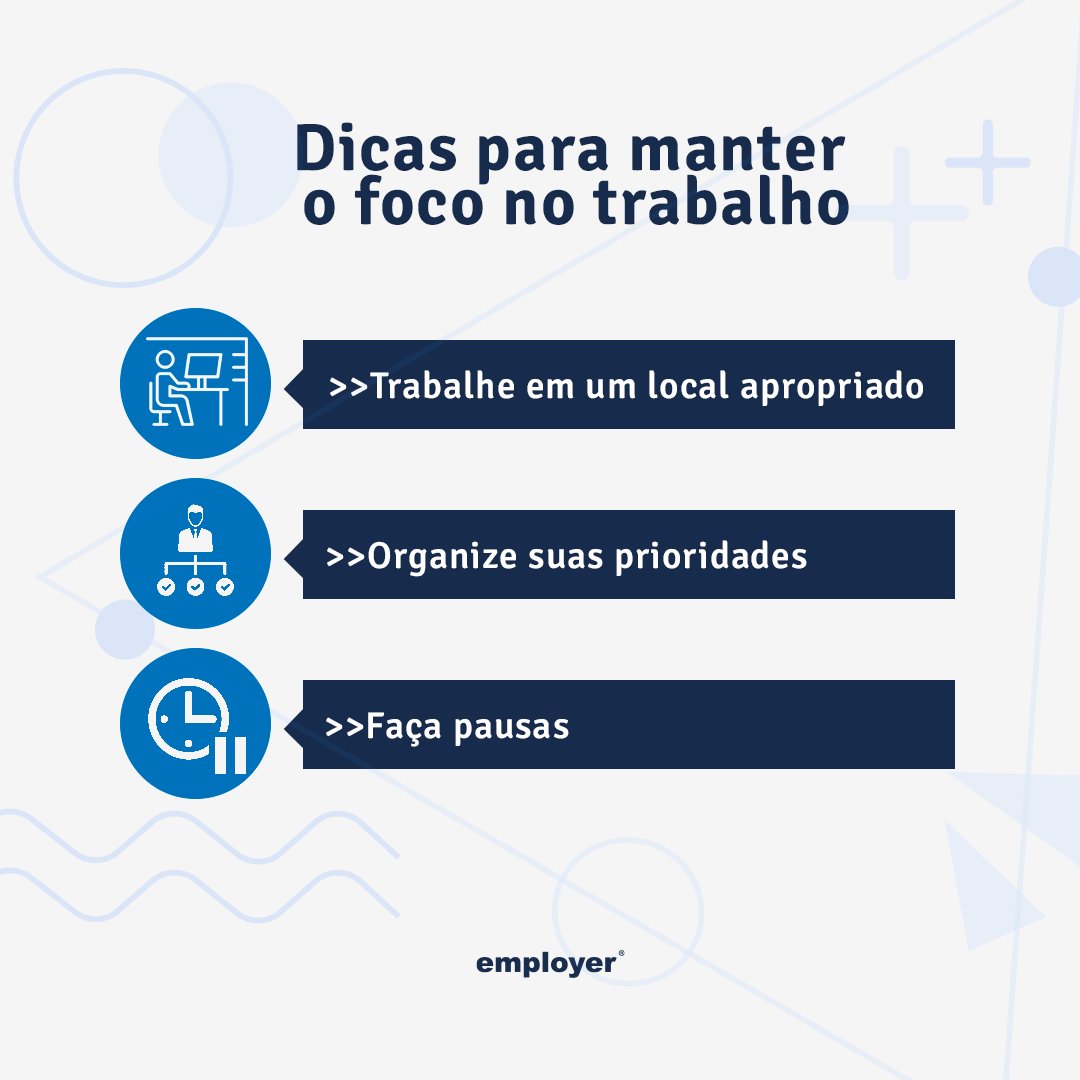TudoDoRH's tweet photo. Se concentrar em uma mesma tarefa por muito tempo é um grande desafio. Muitas vezes intercalamos nosso tempo e acabamos adiando a realização e conclusão de nossas tarefas. Por isso, preparamos umas dicas que vão melhorar a sua produtividade. 
.

#EmployerRH #TudodoRH #dicas #foco https://t.co/o6rsYGzNgn