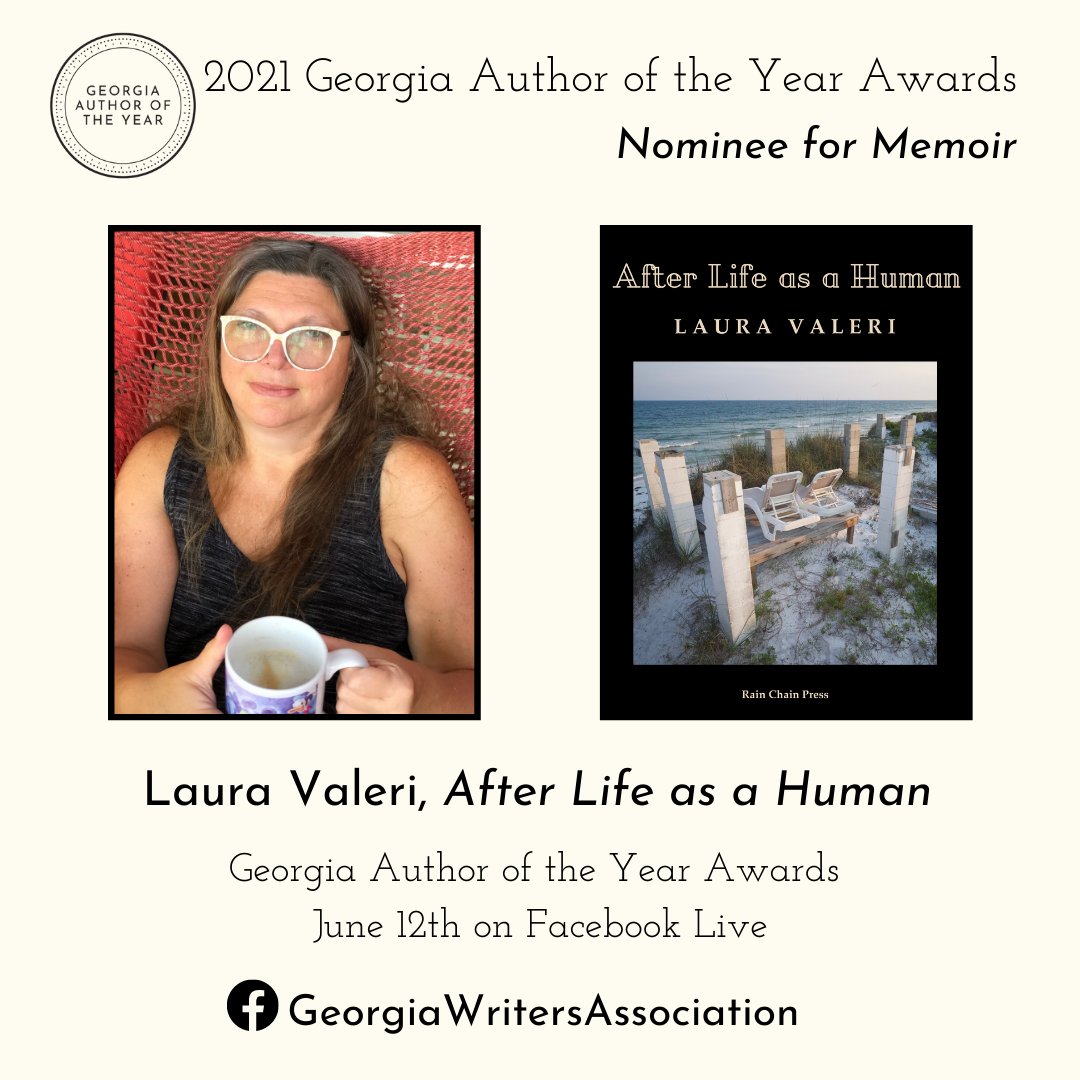 gawriters's tweet photo. 2021 GAYA Nominee for Memoir: 𝘈𝘧𝘵𝘦𝘳 𝘓𝘪𝘧𝘦 𝘢𝘴 𝘢 𝘏𝘶𝘮𝘢𝘯 by Laura Valeri 📚 @levaleri, @RainChainPress #GAYA2021
👉 Nominees: https://t.co/Ewy9nKFVMh https://t.co/aq95F2tpdq