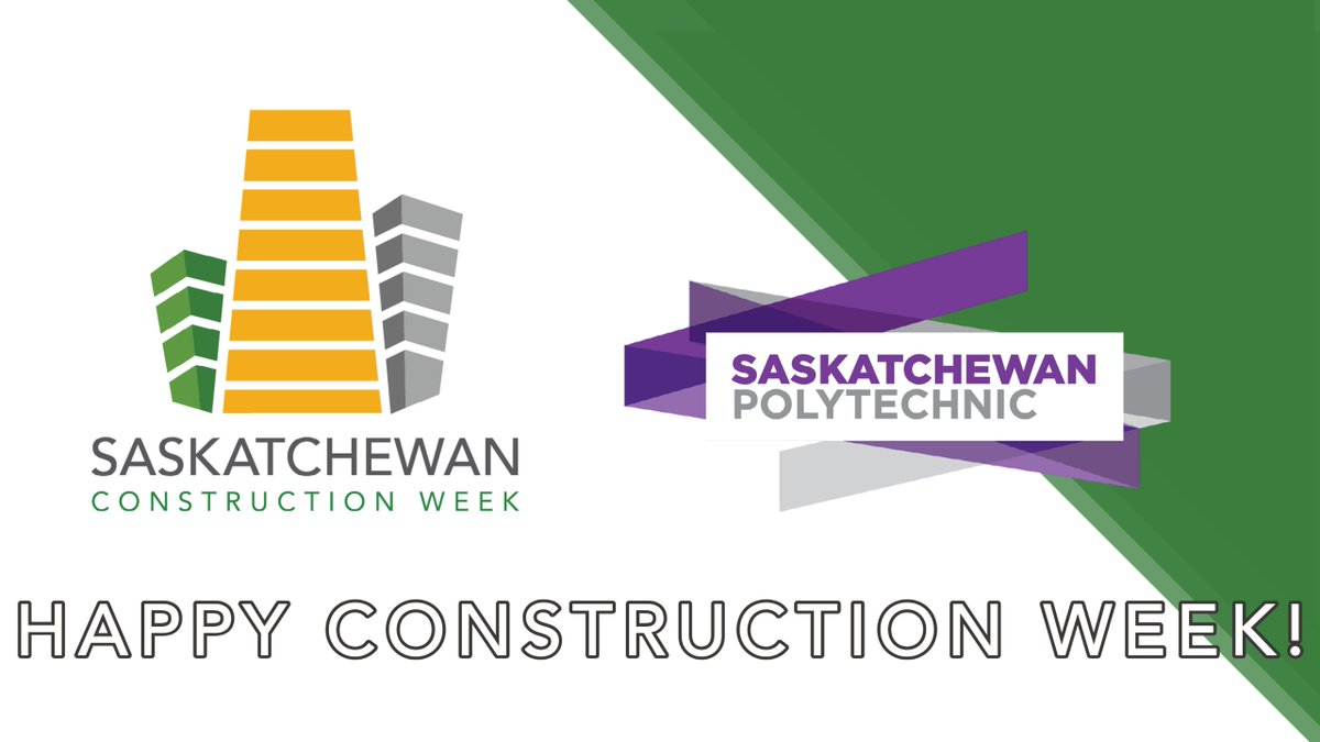WeBuildSK's tweet photo. Sask. Construction Week is presented by @SaskPolytech ππ
πTHANK YOU for your support and standing by the social and economic impact that construction has on the quality of life that Saskatchewan residents enjoy.
#SKConstructionWeek #SaskBuilt #CelebrateConstruction https://t.co/OgLDGp74Kd