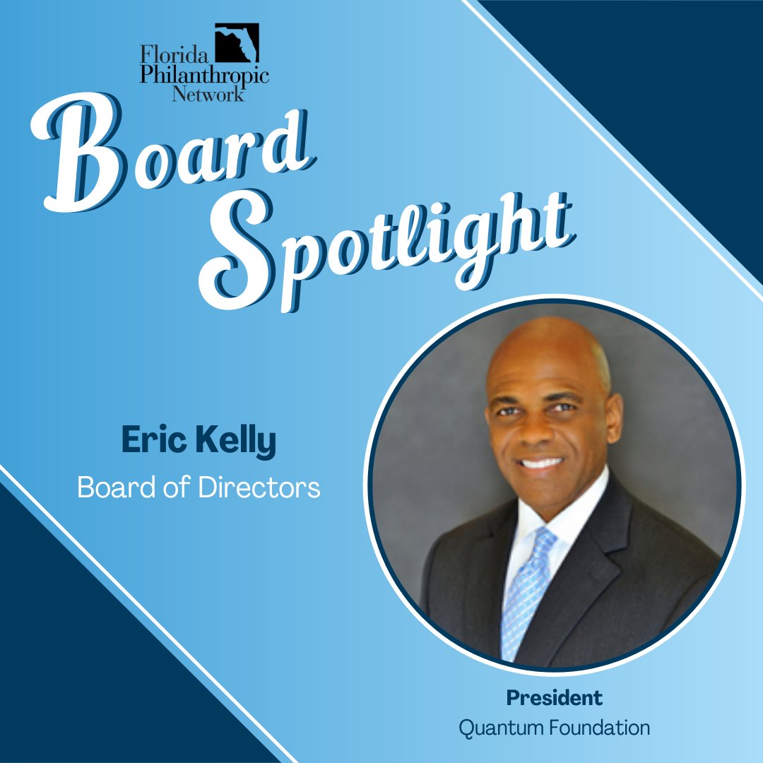 Meet Eric Kelly!

Eric is the President of Quantum Foundation, responsible for directing all program investments and overseeing all grantmaking. 

To view our entire leadership team and to learn more about Eric, visit here: fpnetwork.org/Board-of-Direc…