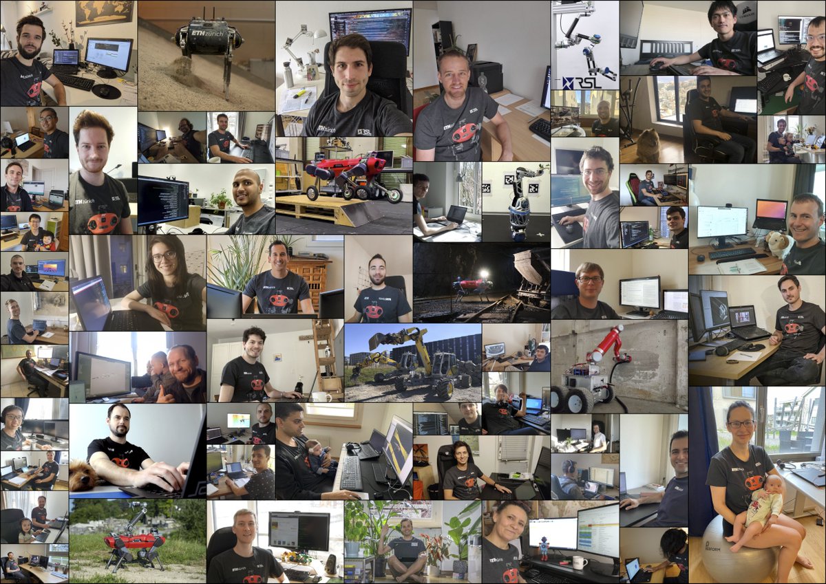 #WFH now for more than a year! Our human and #robotic lab members can't wait for this #pandemic to end.
PS: Can you spot all our robots? 😁
<a href="/ETH_en/">ETH Zurich</a> <a href="/ETH/">ETH Zürich</a> <a href="/eth_dmavt/">D-MAVT, ETH Zurich</a>