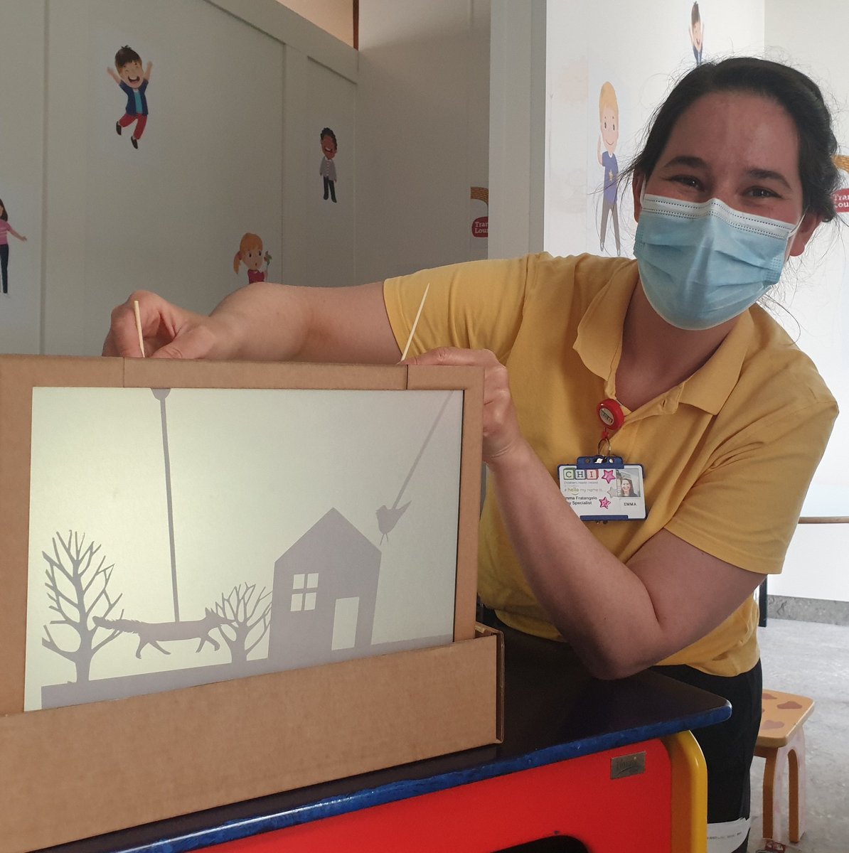 CHIatCrumlin's tweet photo. Play Specialists Emma & Fran are delighted to receive shadow box theatres for our patients in @CHIatCrumlin #LetTheMagicIn #CreativityDespiteCovid
#ThankYou to our friends in @SaoltaArts @galway2020
#LettingTheMagicOut #TheDeepestShadeofGreen
@TempleStreetHos @CHIatTallaght https://t.co/1dt4VfCybY