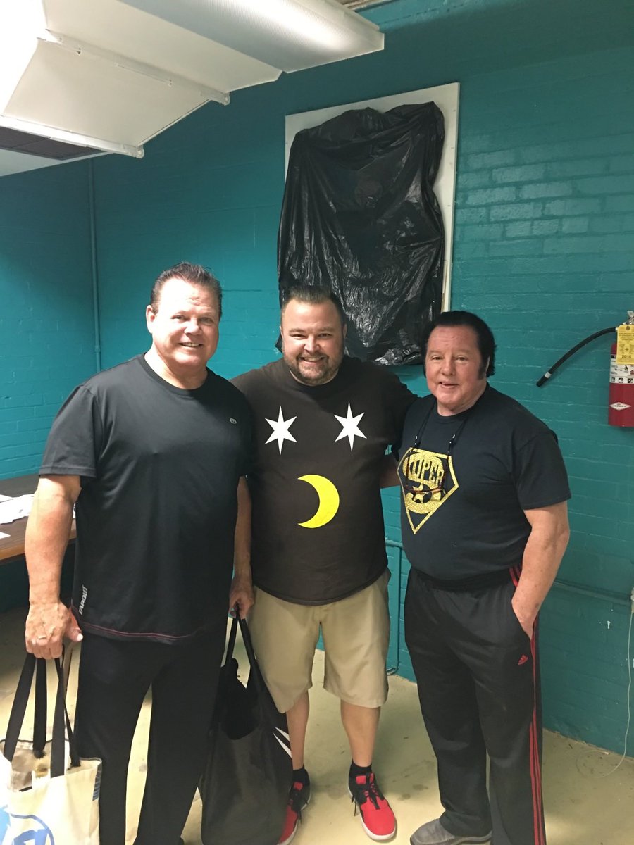 Rbhales's tweet photo. Pleased to join @JerryLawler Saturday at this event.
@TheDriveOnKNEA Brad Bobo, shown here with Lawler and Dundee, joins me Thursday on Happs TV and Simucast on my platforms, to talk this event. Hopefully @BrandonOnBBiTM will stop by to see The King! https://t.co/8PQWAiif3U