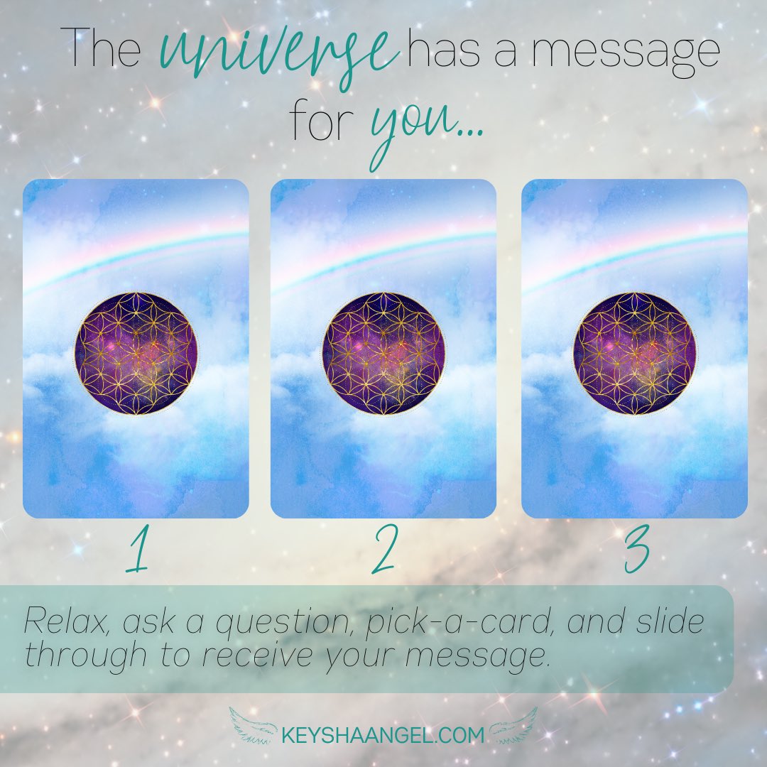 KeyshaMiracle's tweet photo. Claim your message from the Universe! https://t.co/9lEozLEsDl